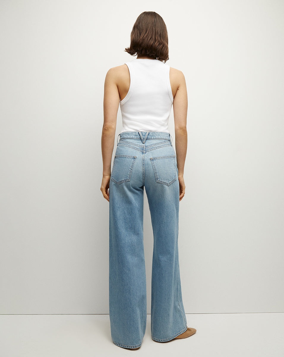 TAYLOR DOUBLE-SEAM WIDE-LEG JEAN - 6