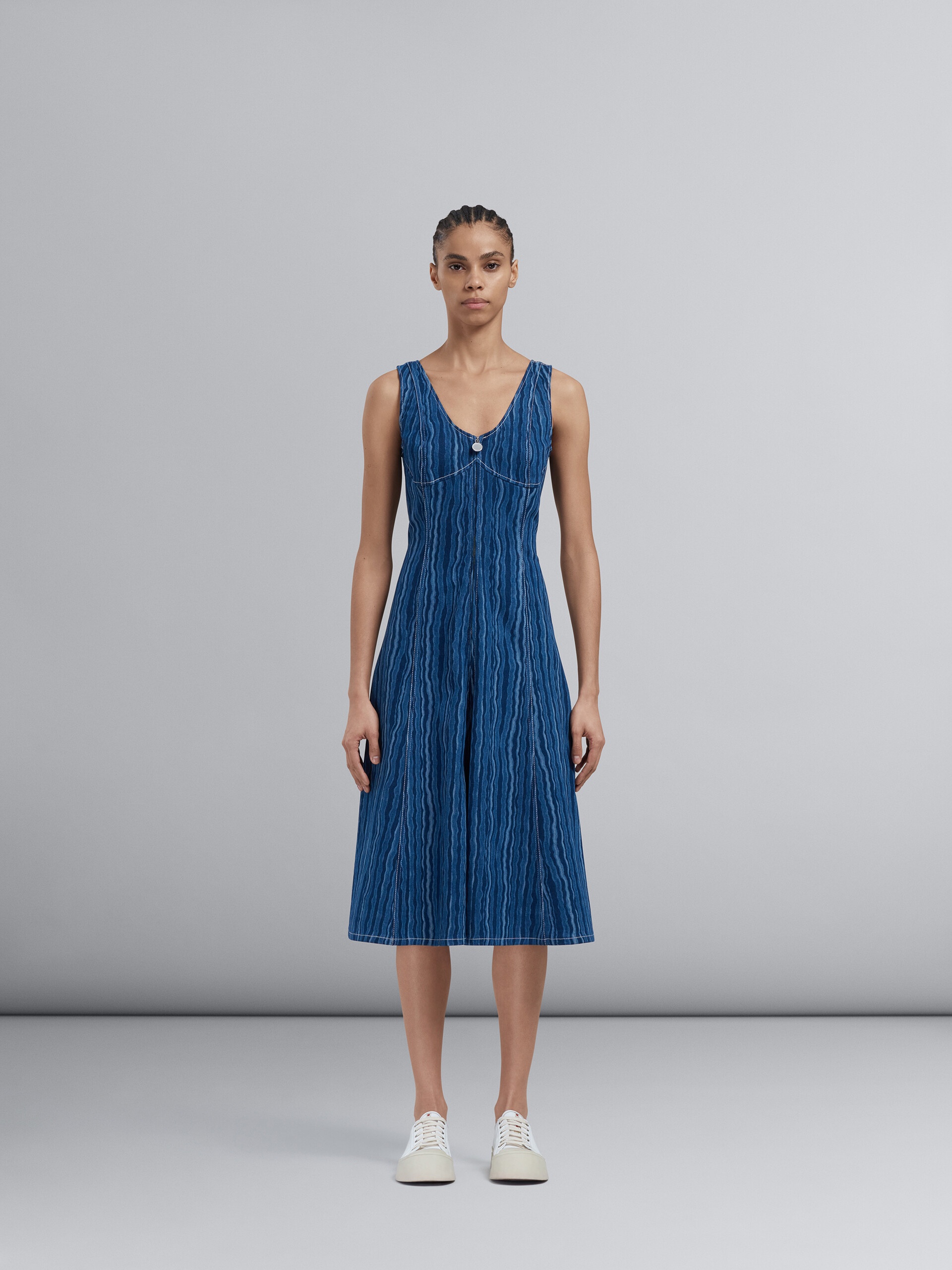 DEGRADÈ DENIM DRESS - 2