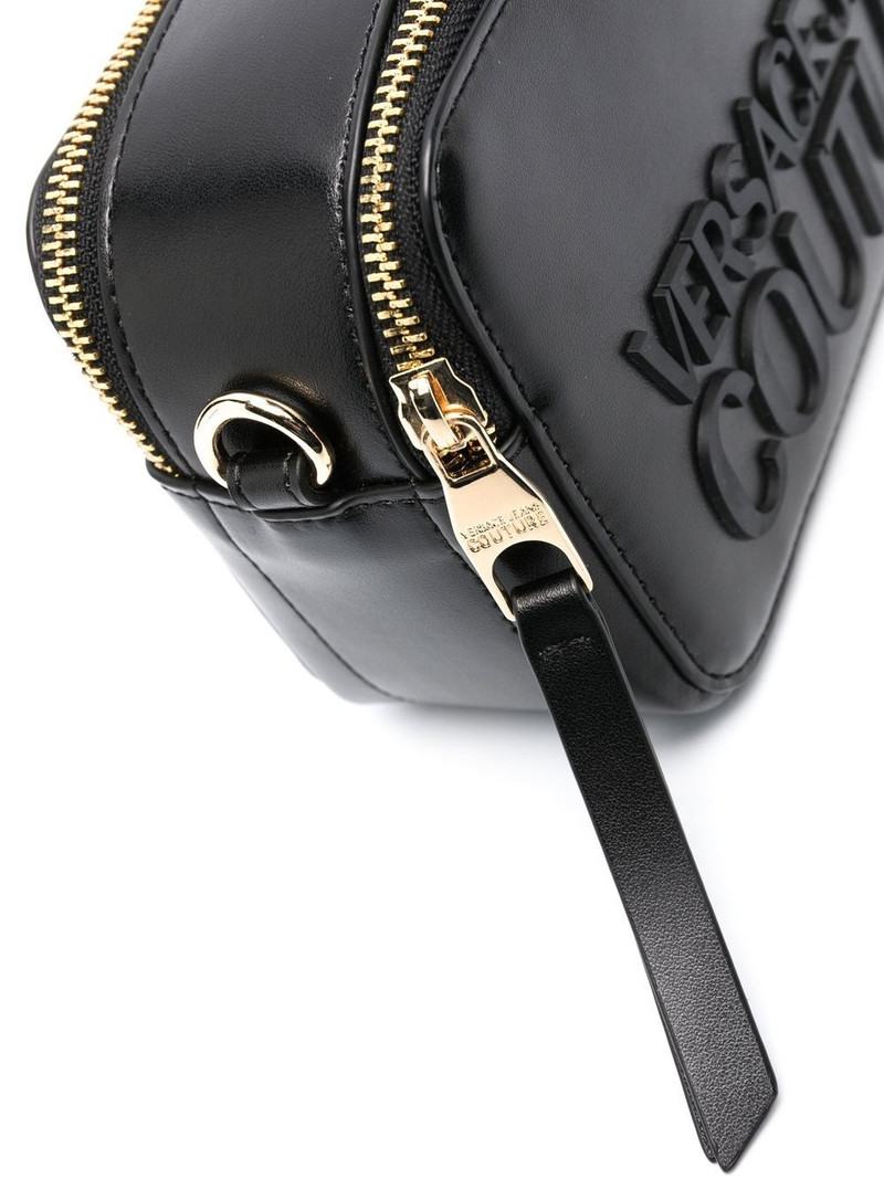 logo embossed shoulder bag 4