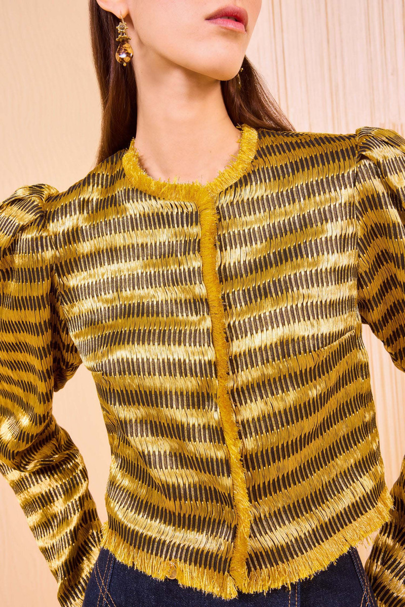 ULLA JOHNSON Belle Collarless Jacket outlook