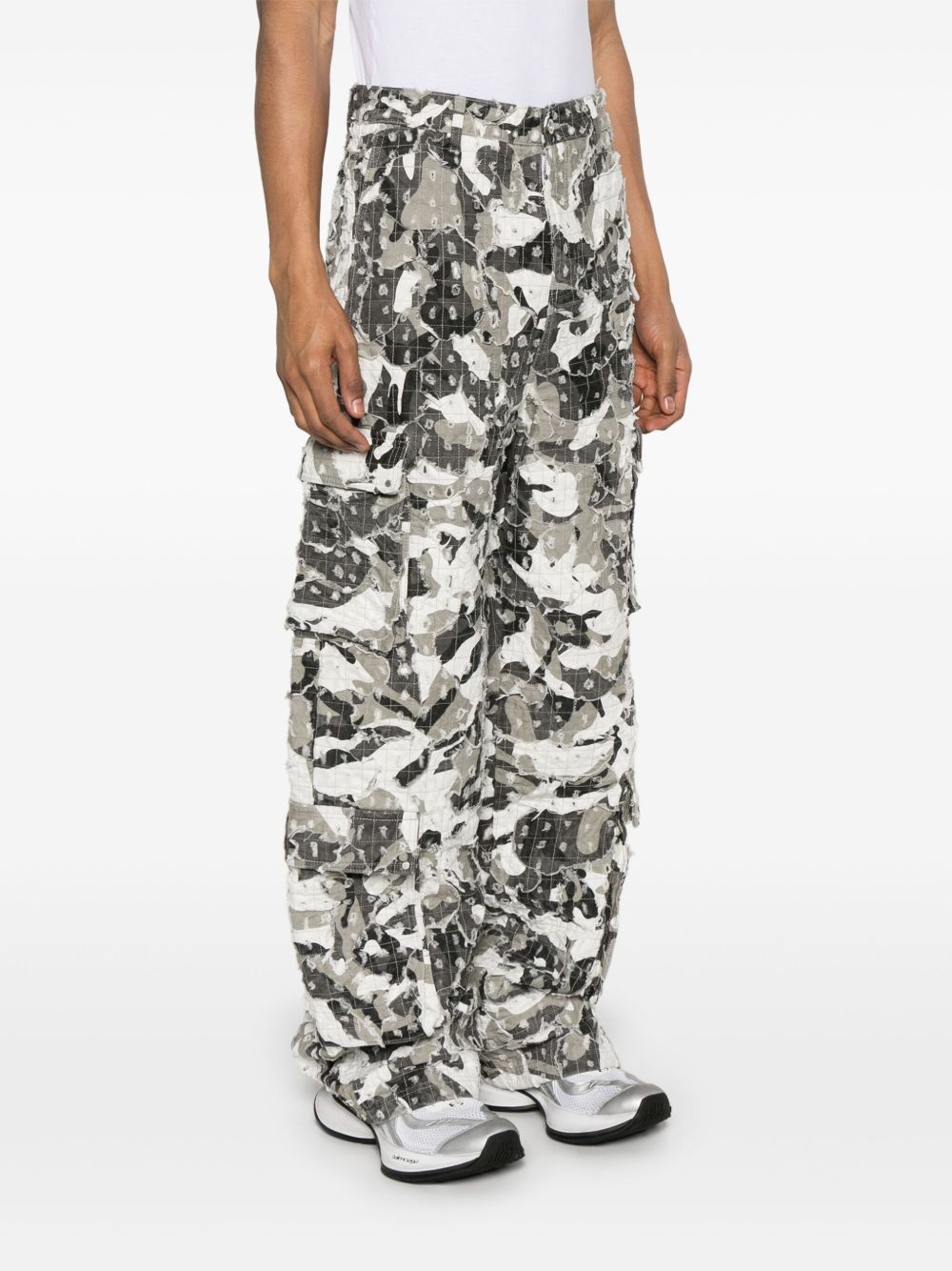 Micro Distressed cargo jeans - 3