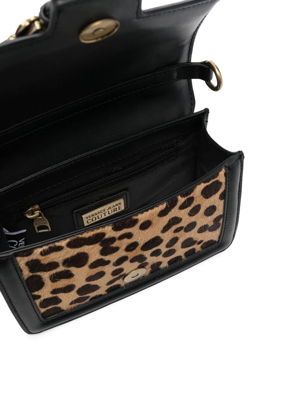 Barocco buckle leopard-print tote bag - 5