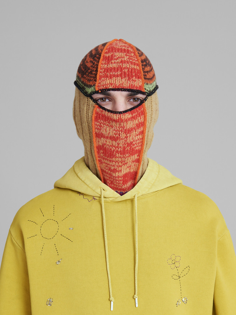 Marni RED-TONE WOOL BALACLAVA outlook