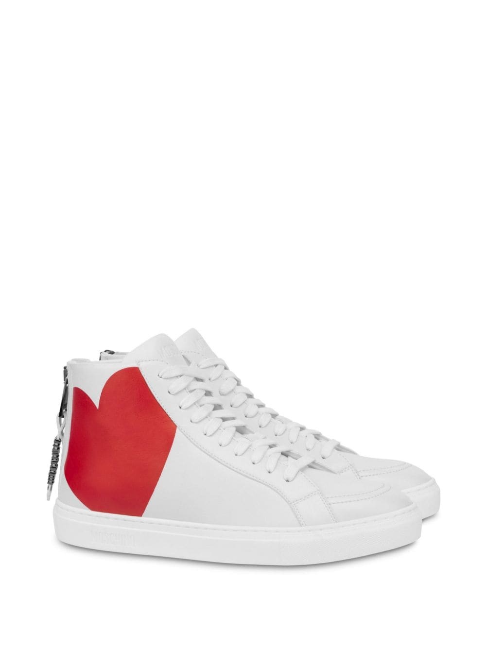 heart-print hi-top sneakers - 2