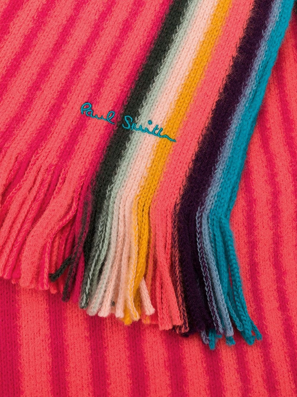 ribbed stripe scarf - 3