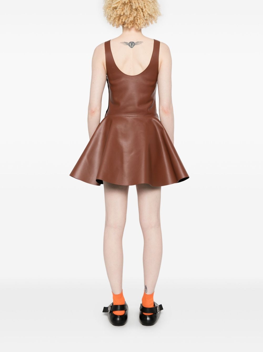 Circle mini dress - 4