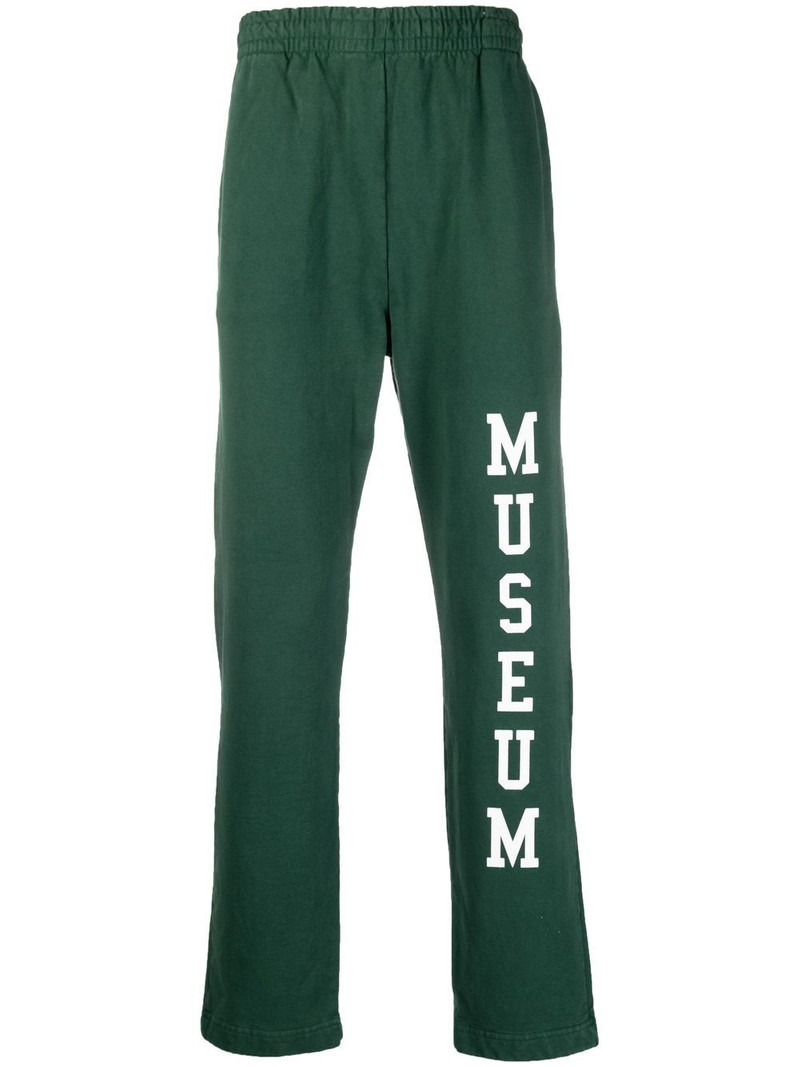 logo-print cotton pants 1