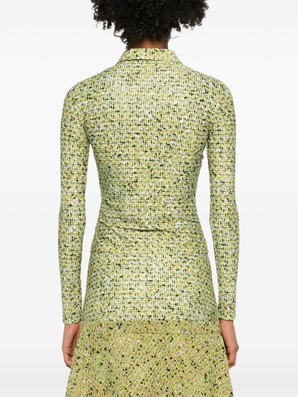 long-sleeve patterned top - 4