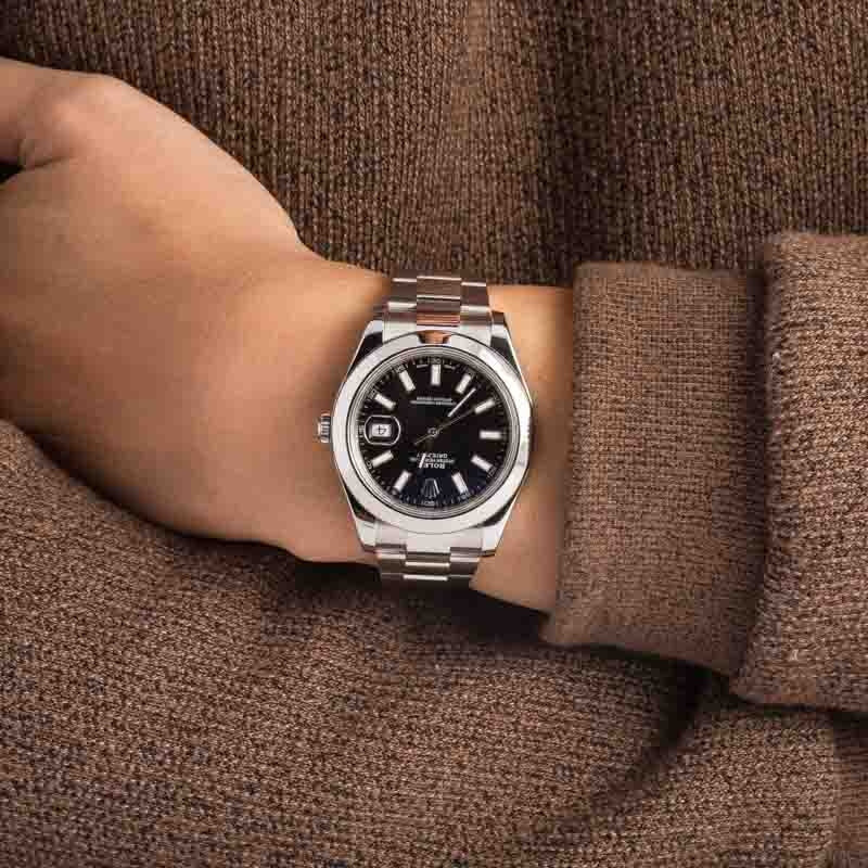Rolex Datejust II ref 116300 Black Superluminova Dial - 5