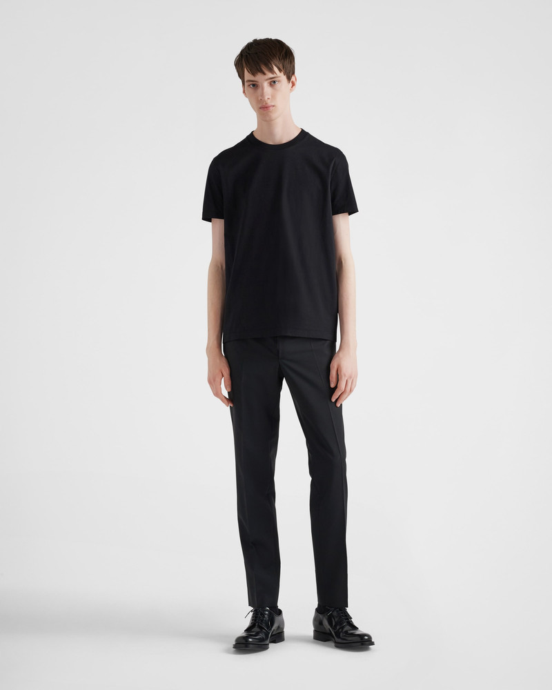 Prada Three Pack Cotton Jersey T-Shirts outlook