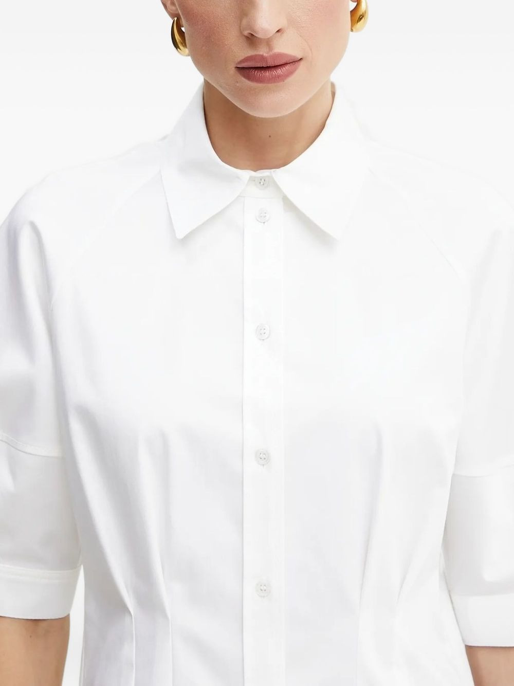 button-front fitted shirt - 3