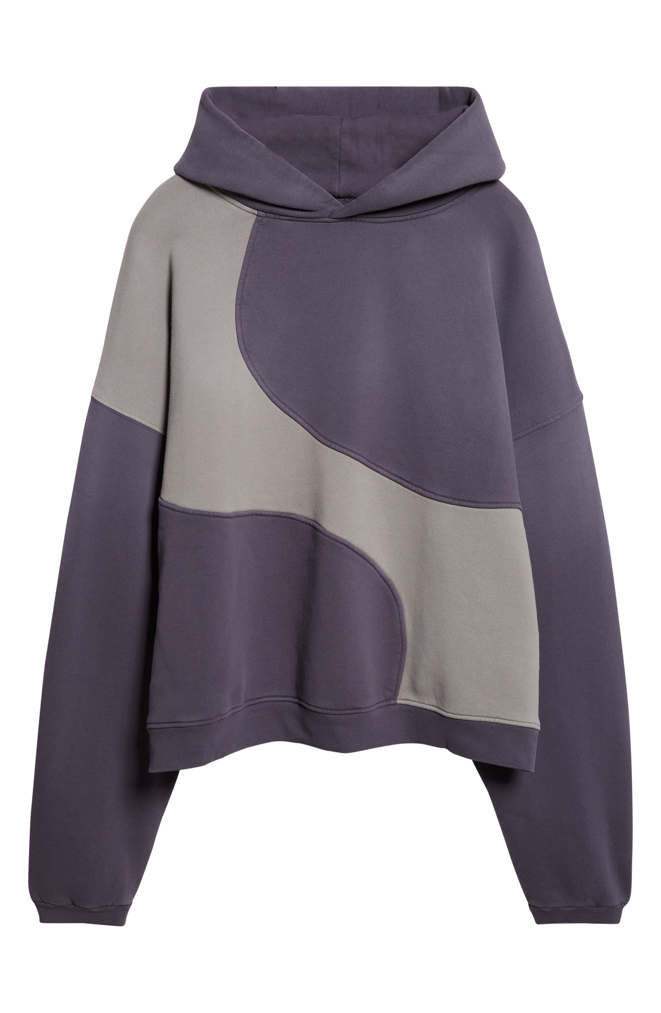 ERL Gender Inclusive Wave Cotton Blend Hoodie in Dark Grey at Nordstrom - 7