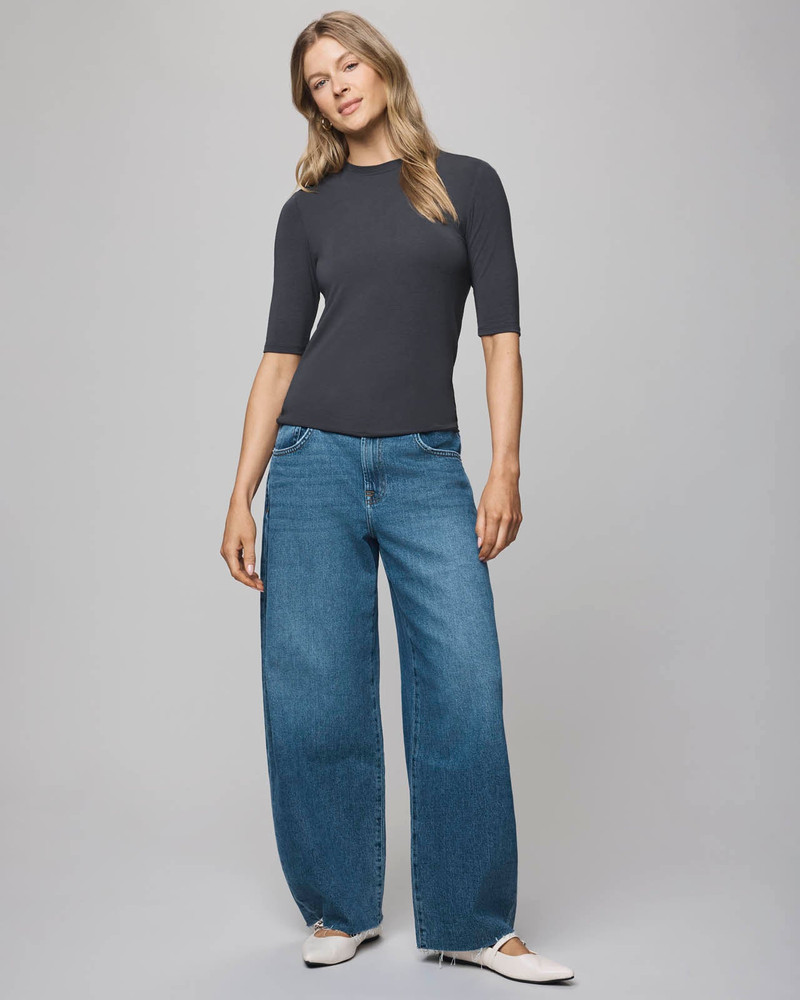 Splendid Bamboo Blend Quarter Sleeve Tee outlook