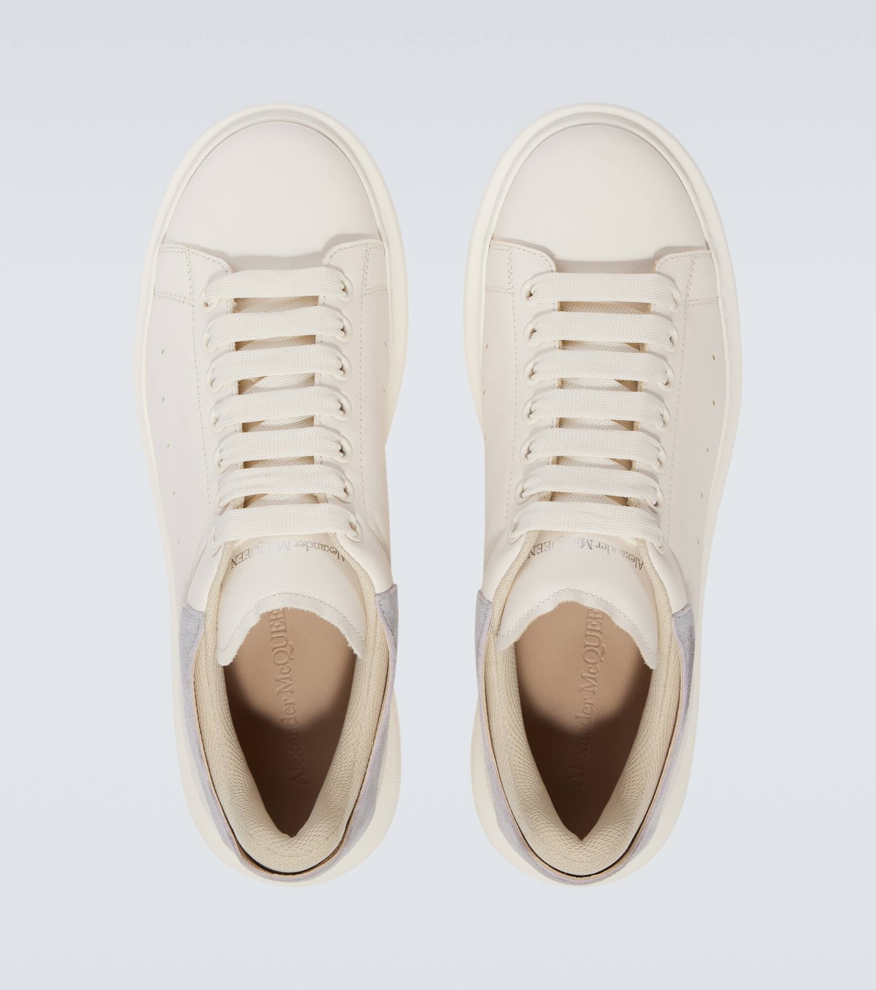 Oversized leather sneakers - 4