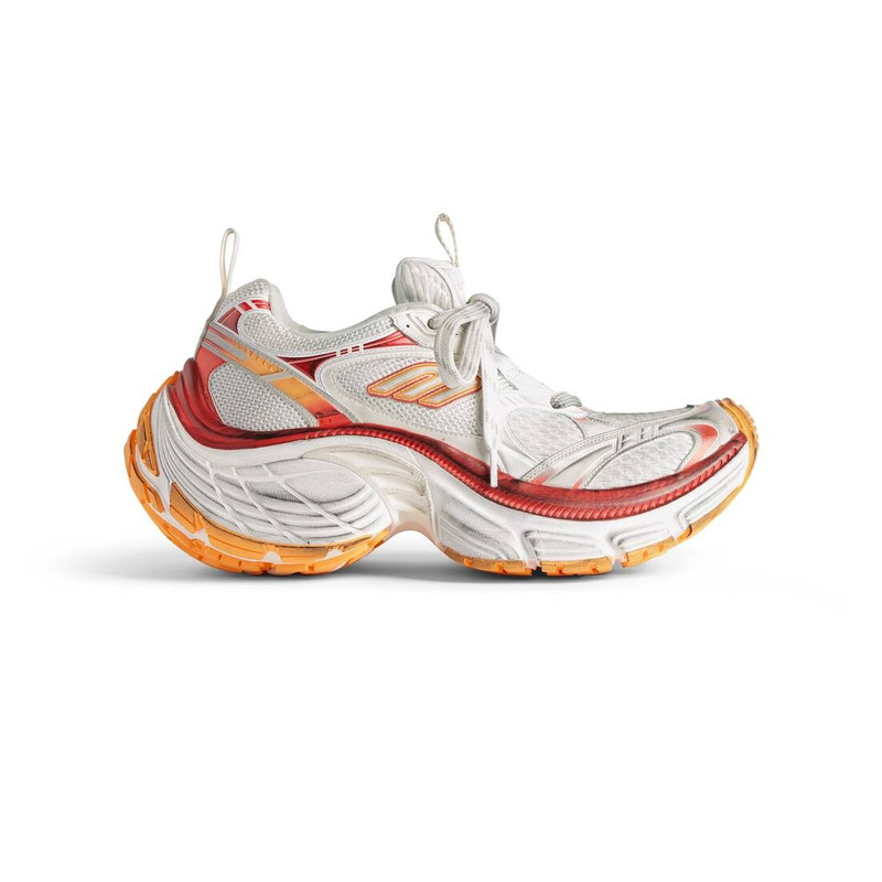 Women's 10xl Sneaker in White/red/orange - 1