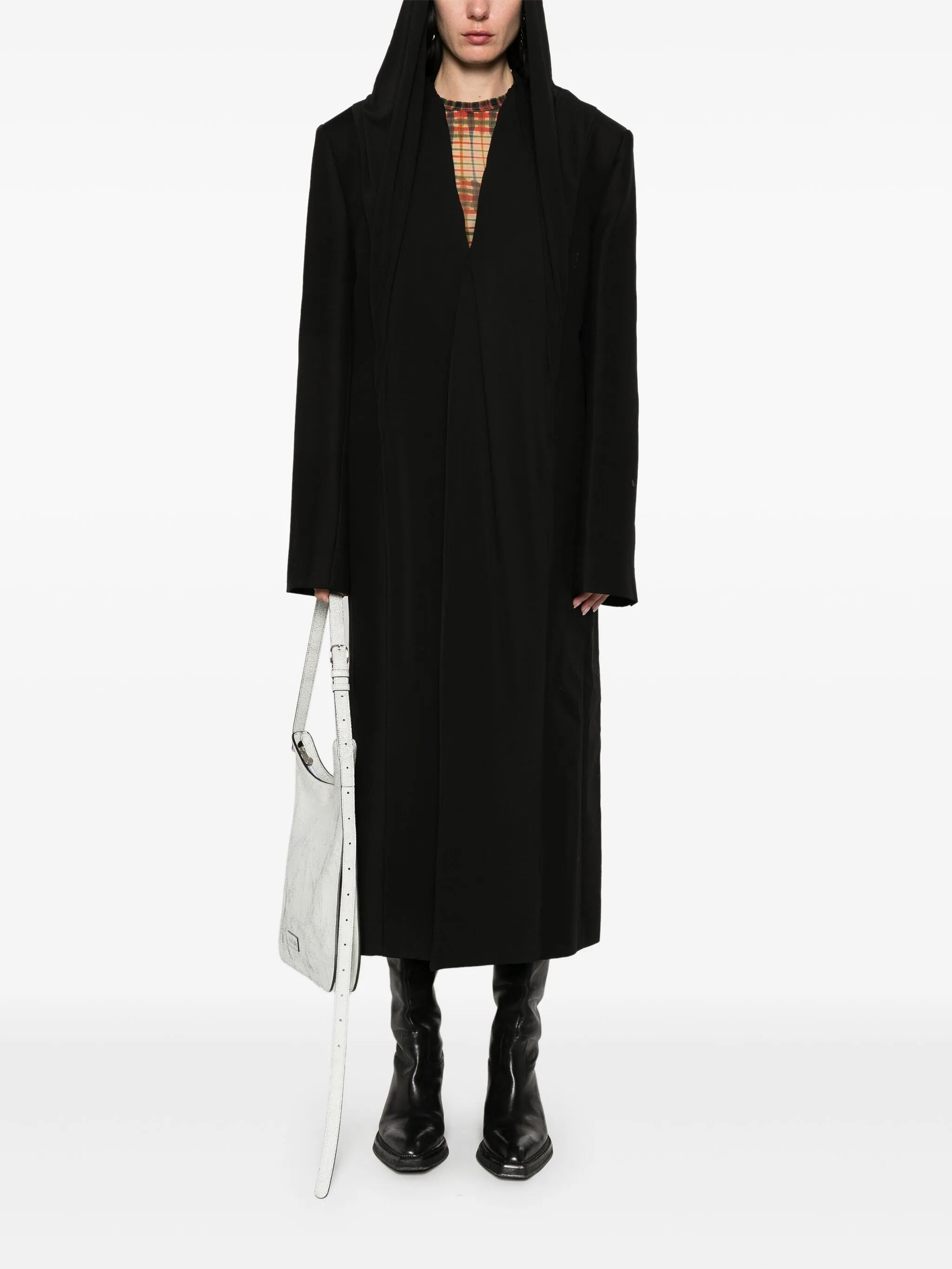 draped-detail coat - 3