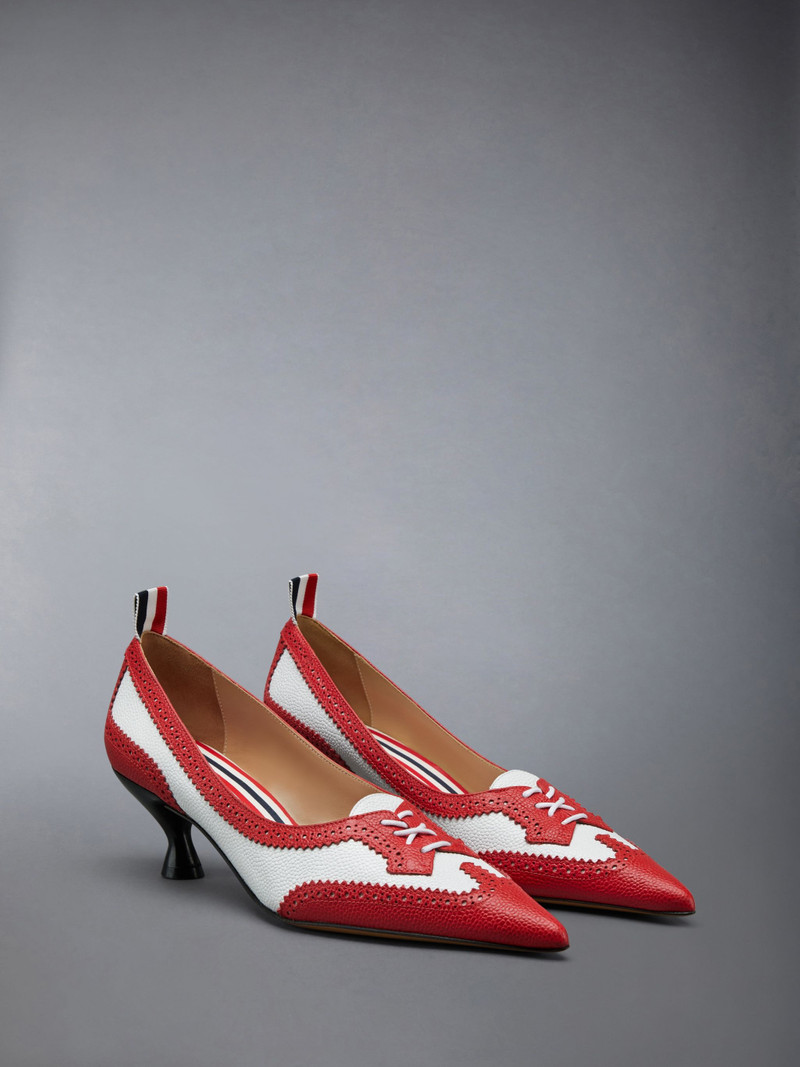 Thom Browne PEBBLE GRAIN WINGTIP PUMP outlook