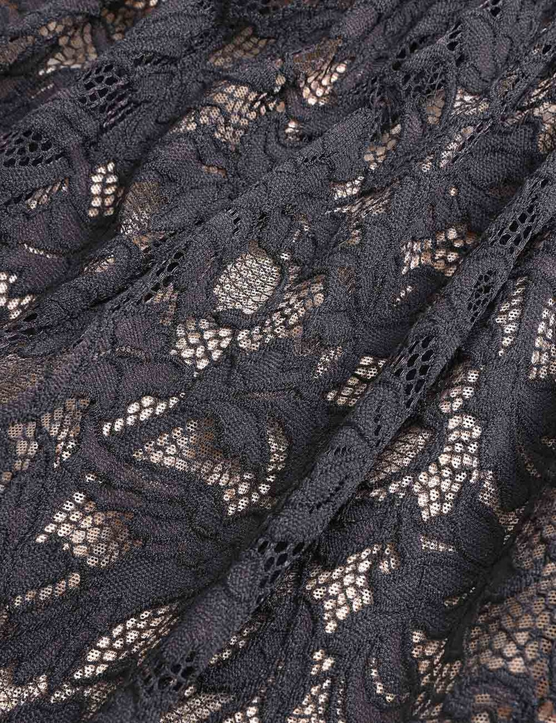 LACE GATHERED MAXI SKIRT 6