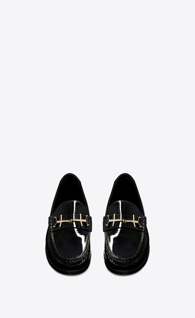 SAINT LAURENT le loafer penny slippers in patent leather outlook