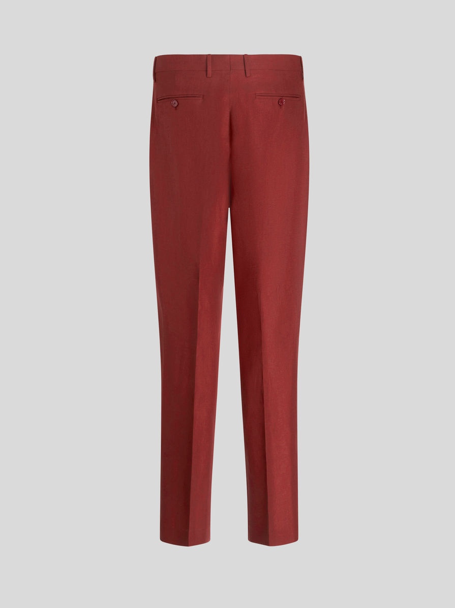 LINEN AND COTTON TROUSERS - 5