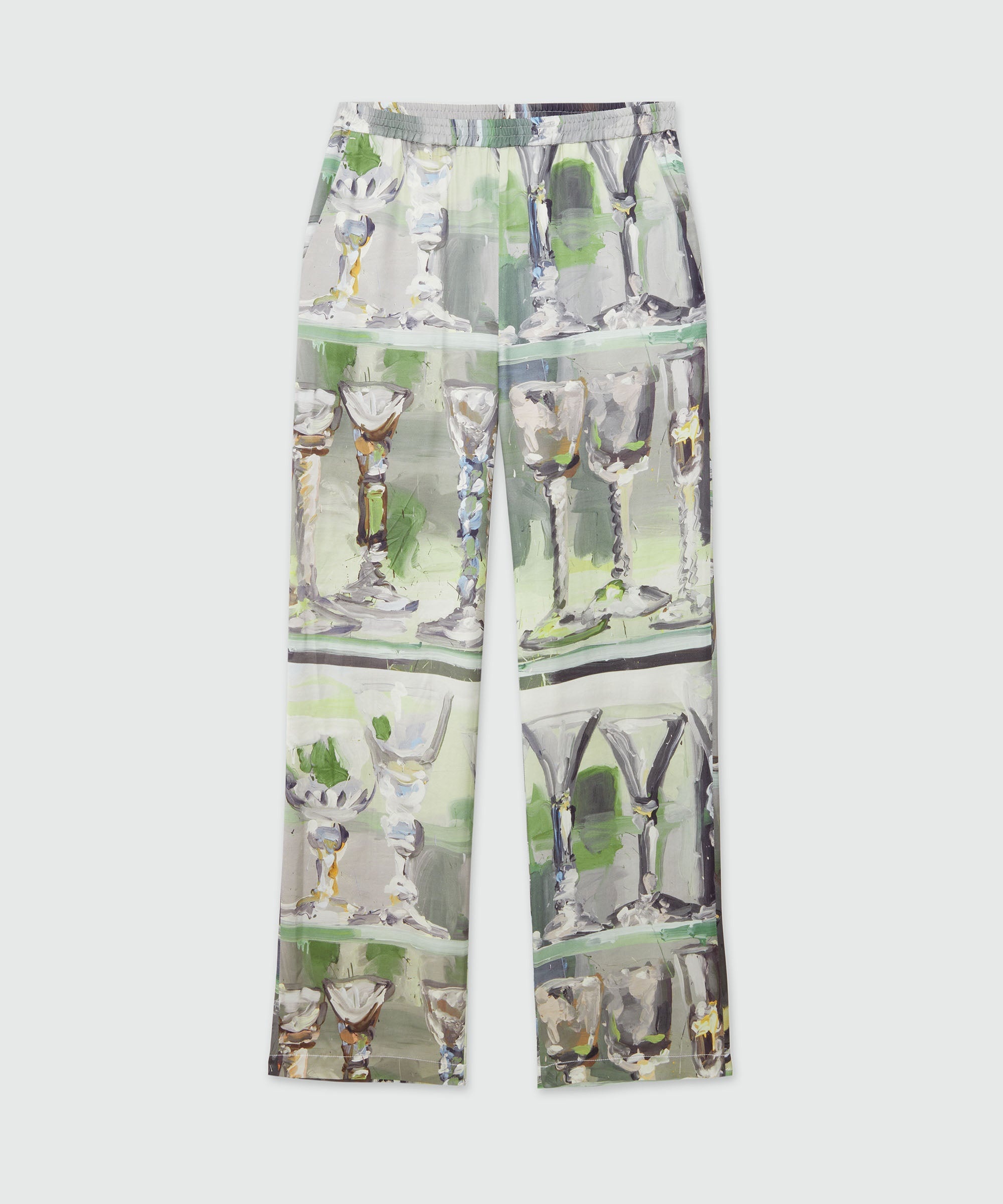 Pants with "Glass" print - 1