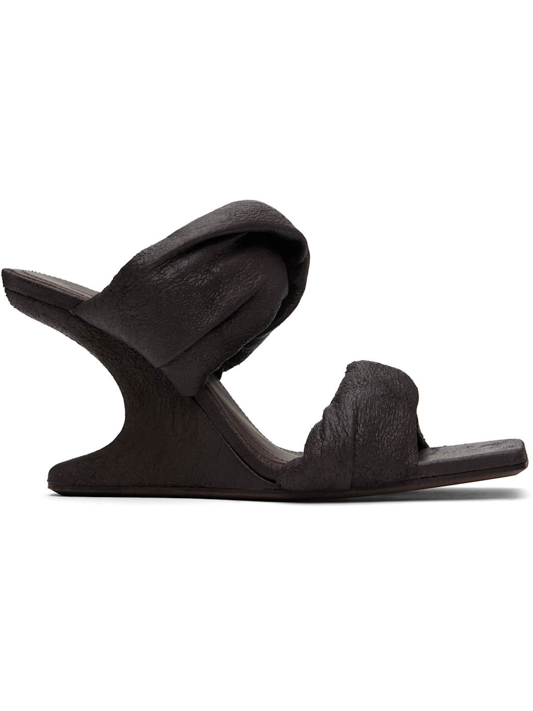 【Rick Owens】Porterville Cantilever 8 Twisted ヒール Gray Porterville Cantilever 8 Twisted Heeled Sandals by Rick