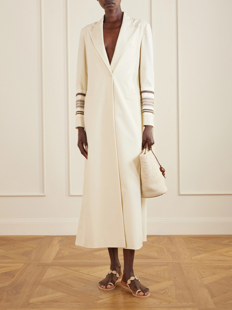 ABADIA Benny Embroidered Twill Coat outlook