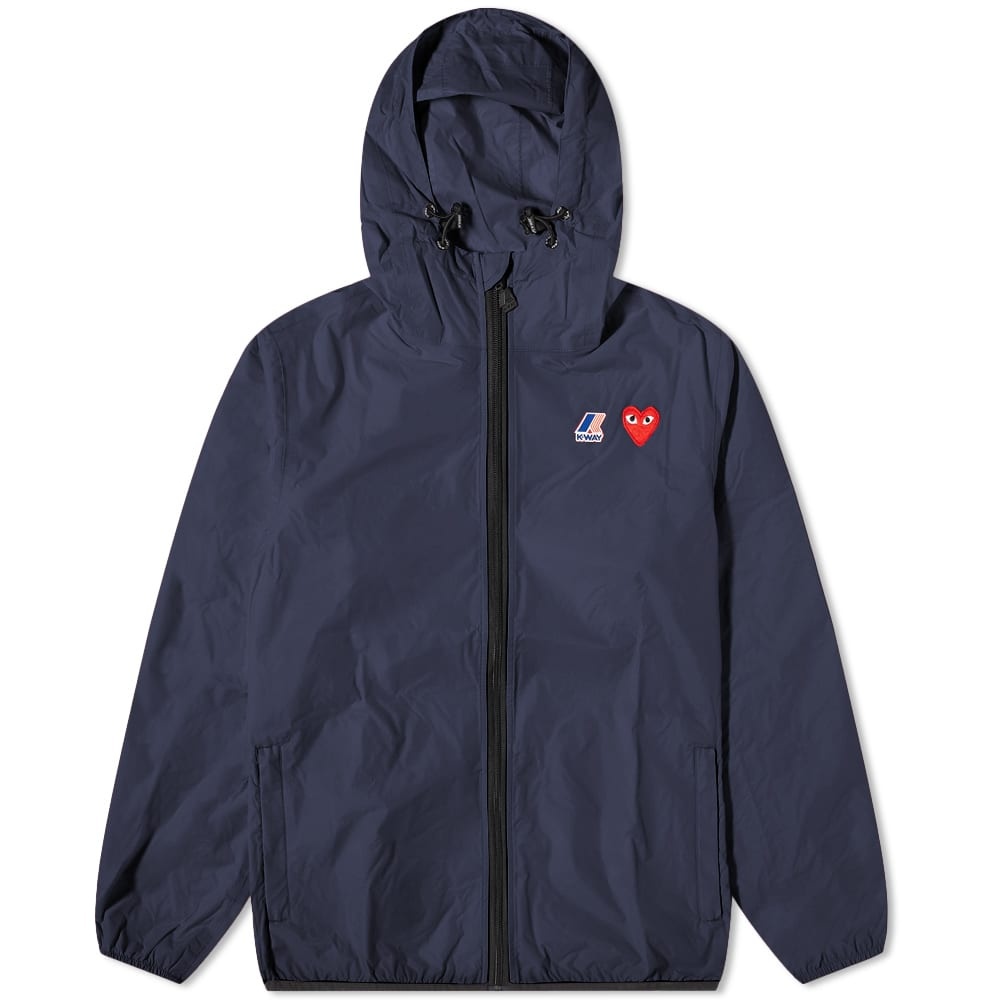 Comme des Garcons Play x K-Way Full Zip Packable Jacket - 1