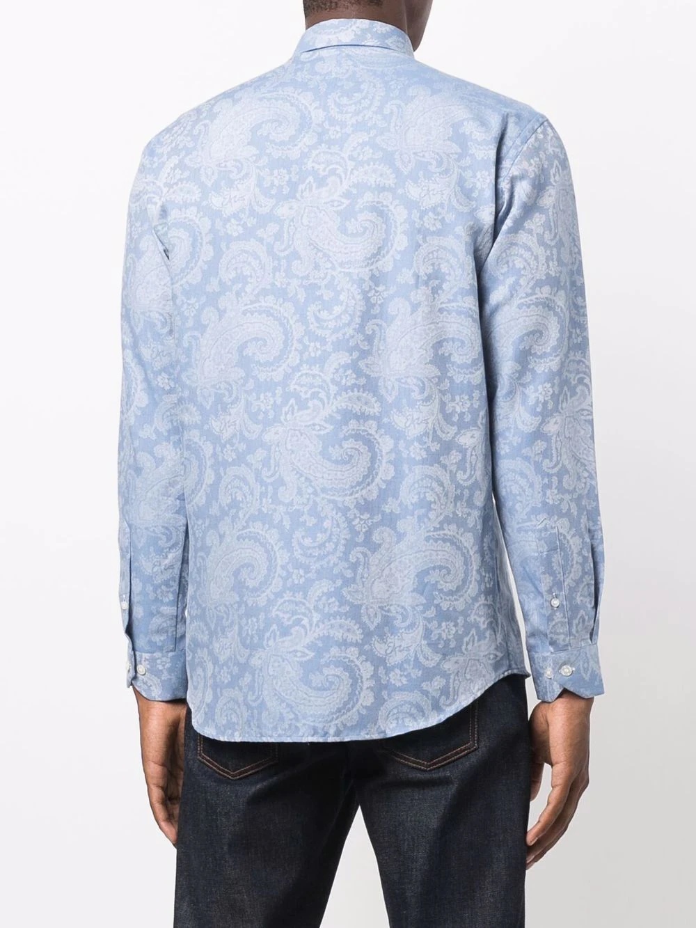 Floral-Paisley Jacquard cotton shirt - 4