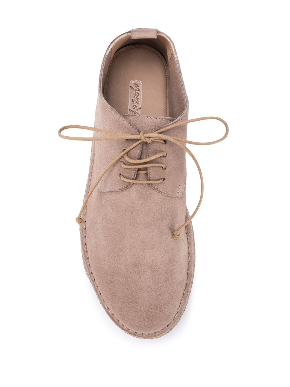 textured lace-up Derby shoes - 4