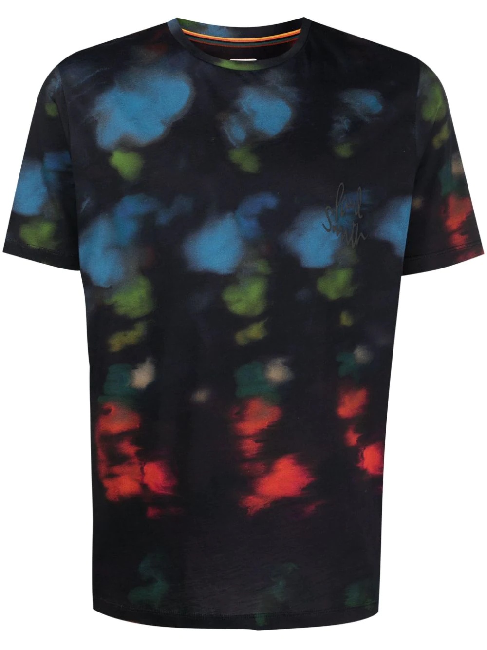 Ink Spill abstract-print T-shirt - 1