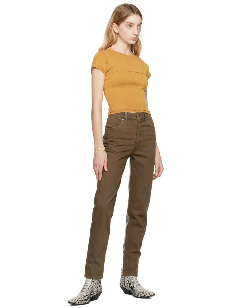 ECKHAUS LATTA Brown & Silver 'El Jean' Jeans outlook