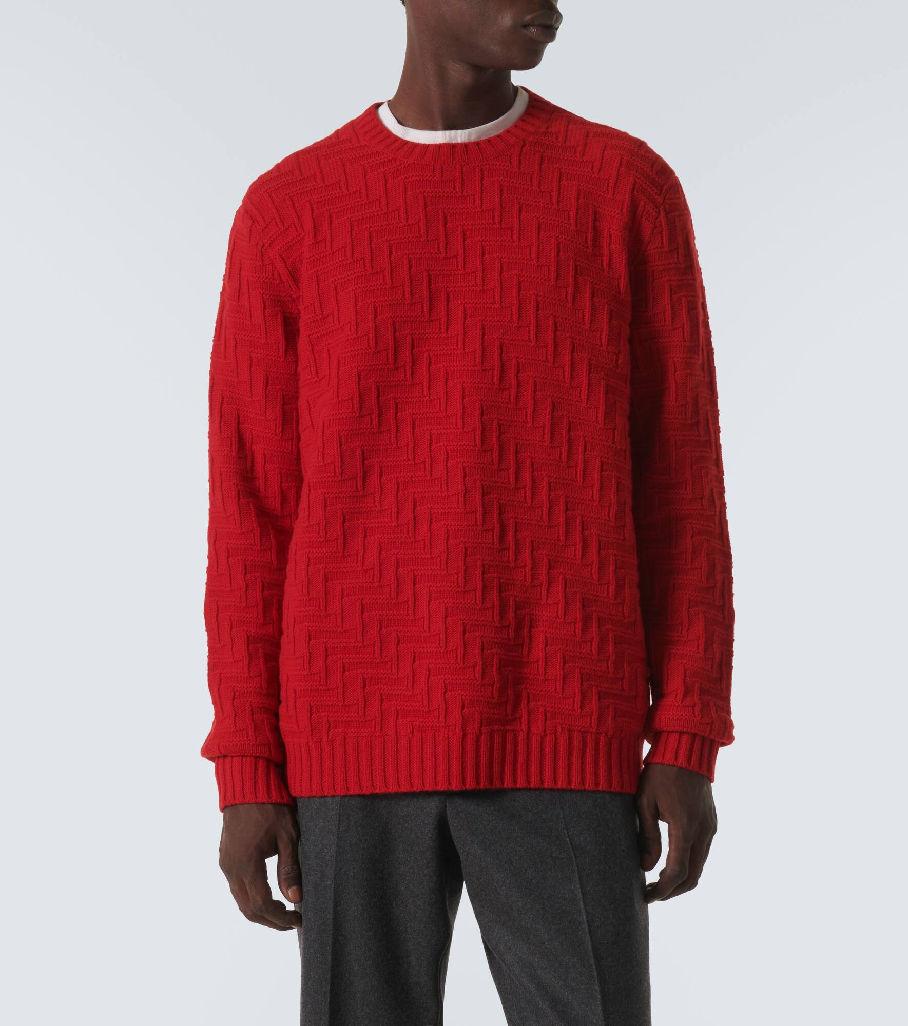3D-knit wool and cashmere sweater - 3