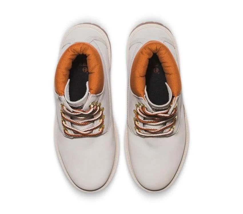 (WMNS) Timberland Heritage 6 Inch Waterproof Boots 'White Nubuck' A5RVCW - 6