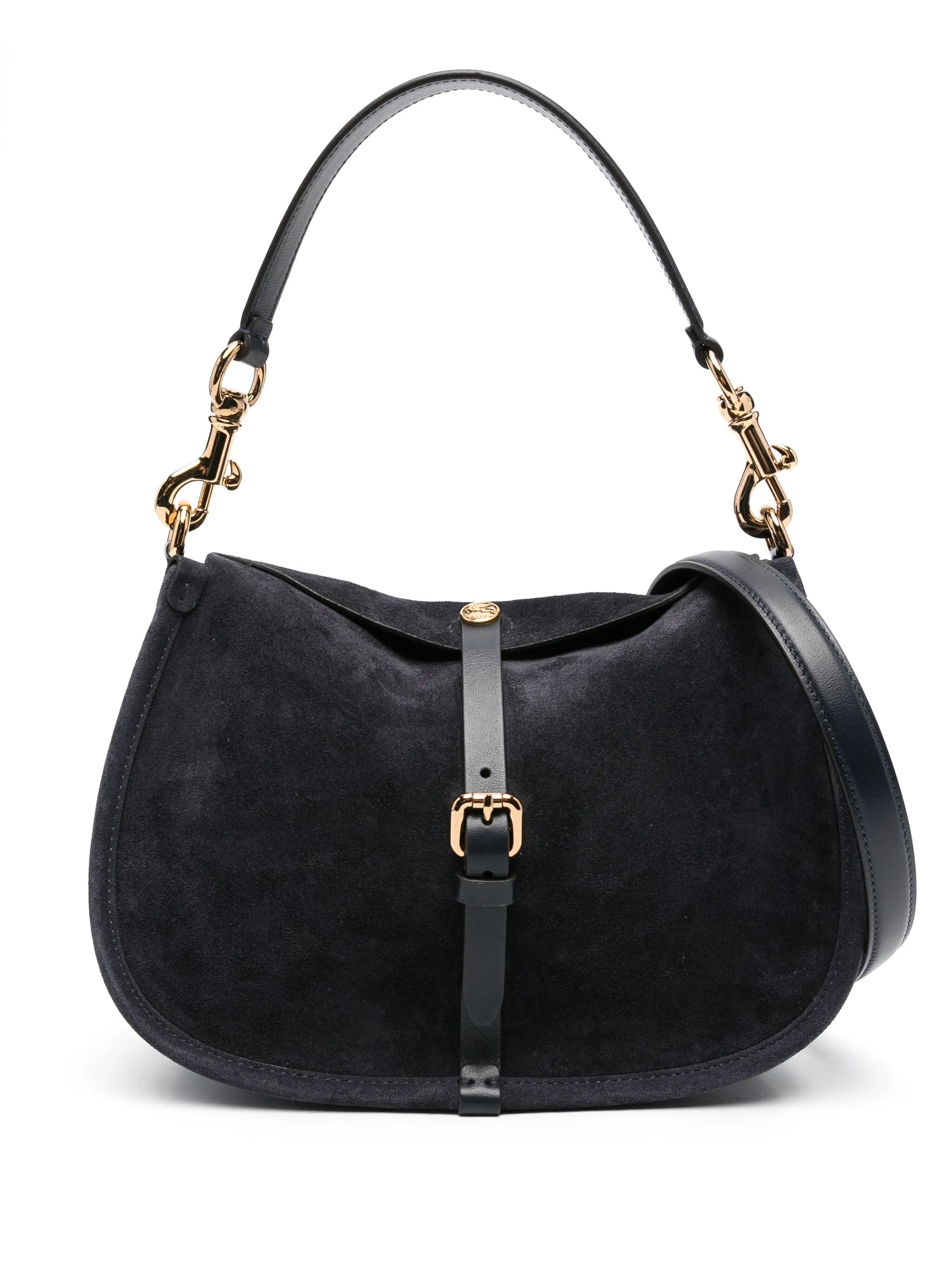 Suede Crossbody Bag - 1