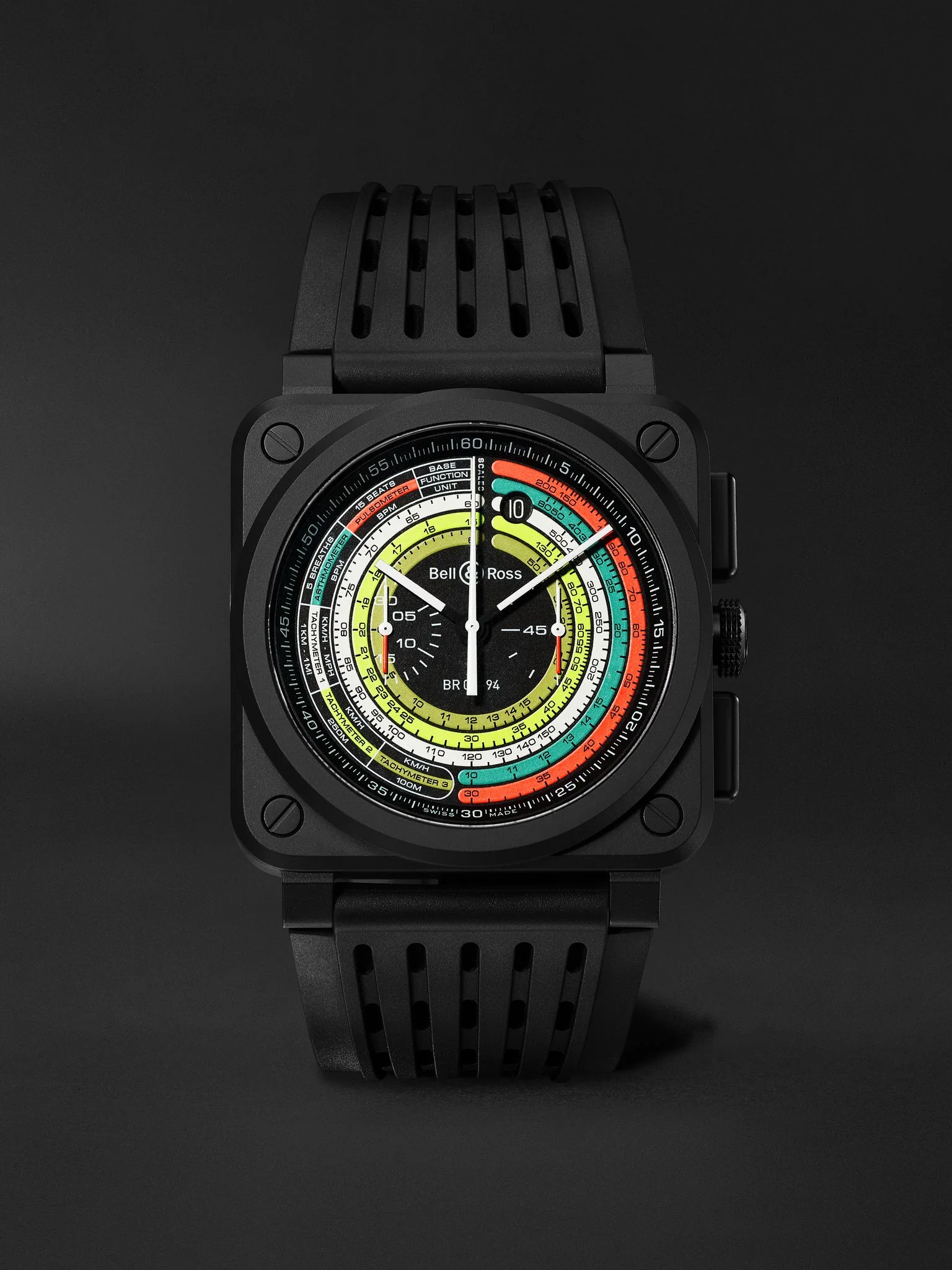 BR 03-94 Multimeter Limited Edition Automatic Ceramic Watch, Ref. BR0394-SW-CE/SRB Black - 1