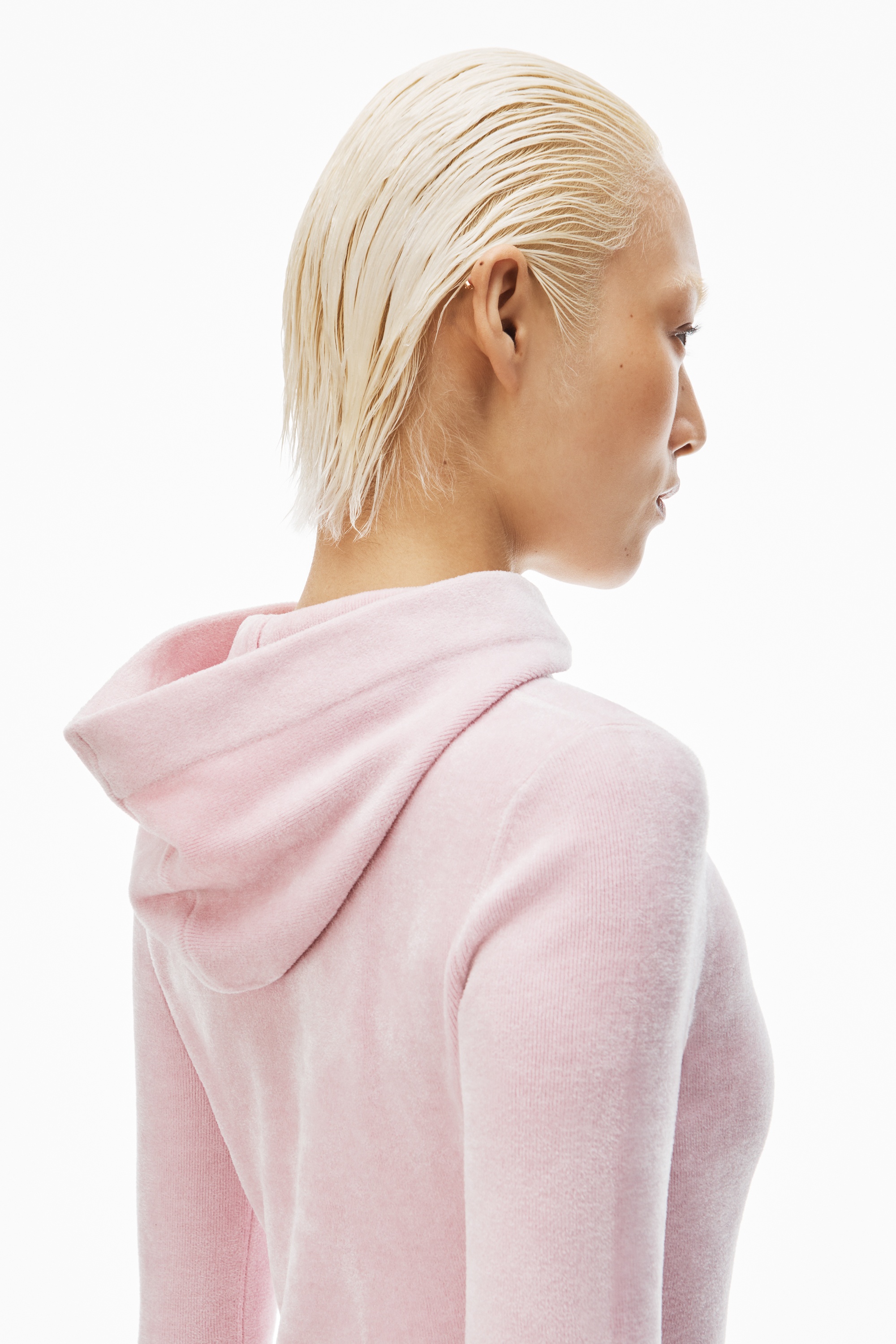 logo-embossed hoodie minidress - 6
