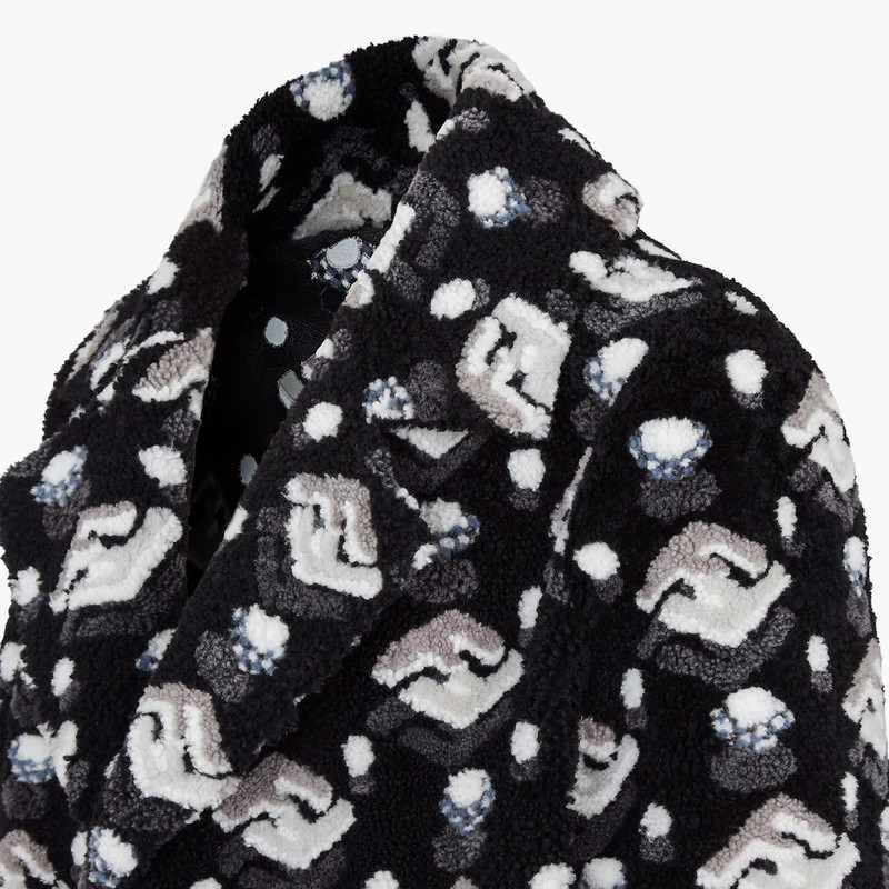 Black shearling coat 3