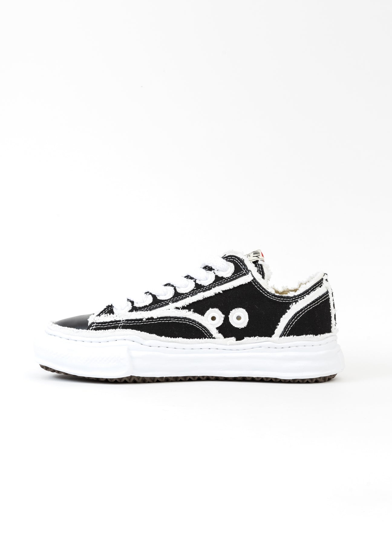 Black Original Sole Double-Layered Canvas Low-Top Sneaker (PETERSON LOW) - 5