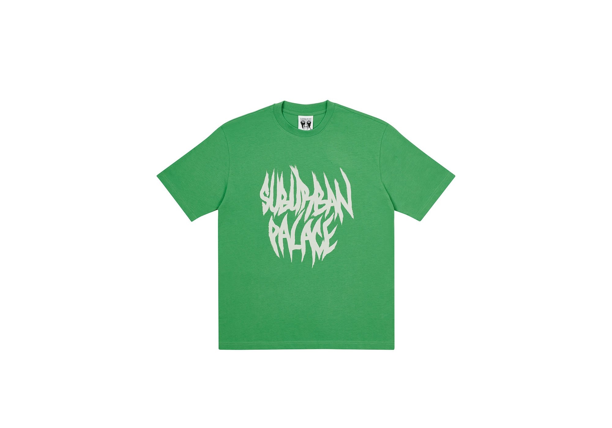 PALACE SUBURBAN BLISS PAINTBRUSH T-SHIRT GREEN - 1