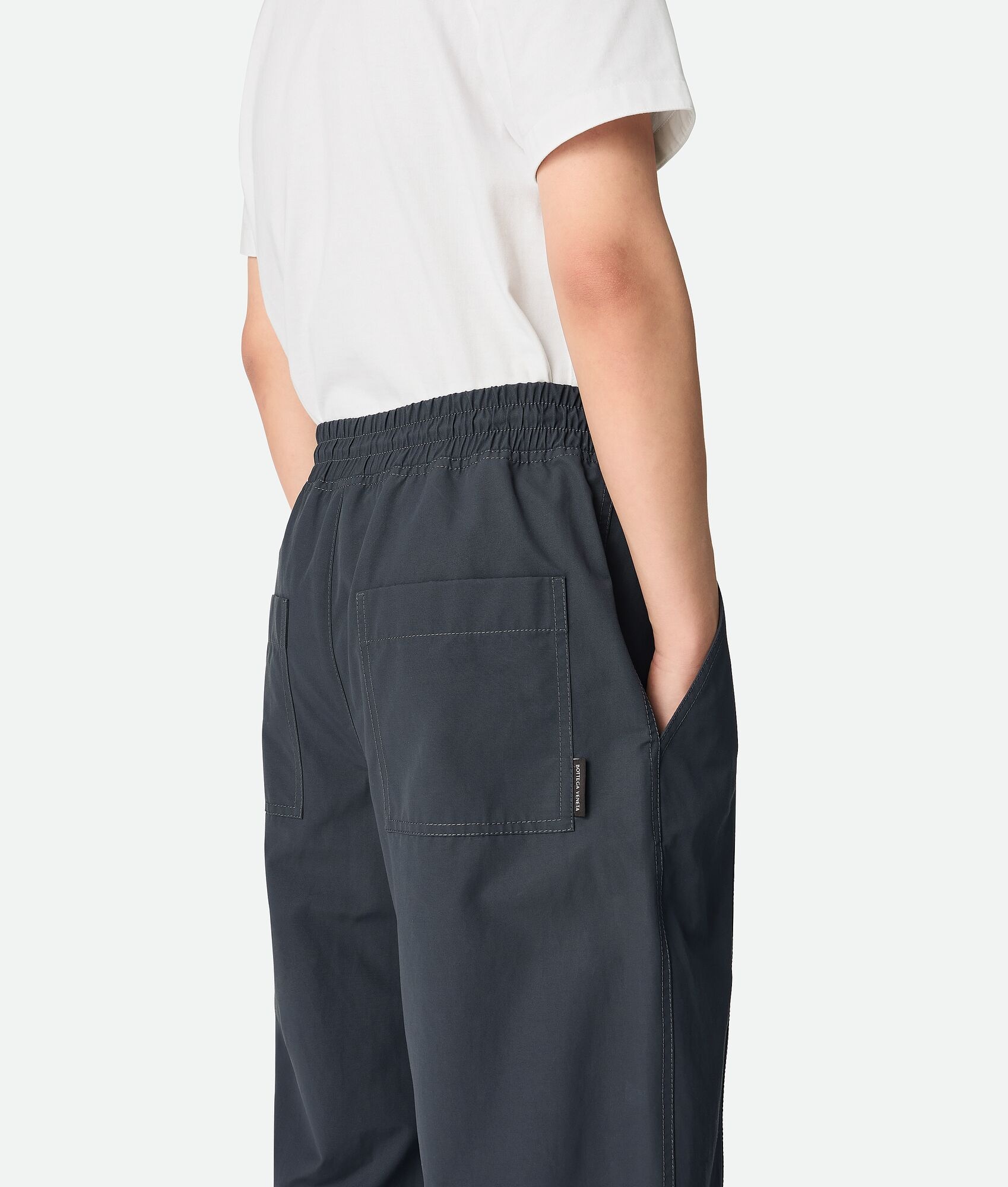 Resinated Cotton Trousers - 4