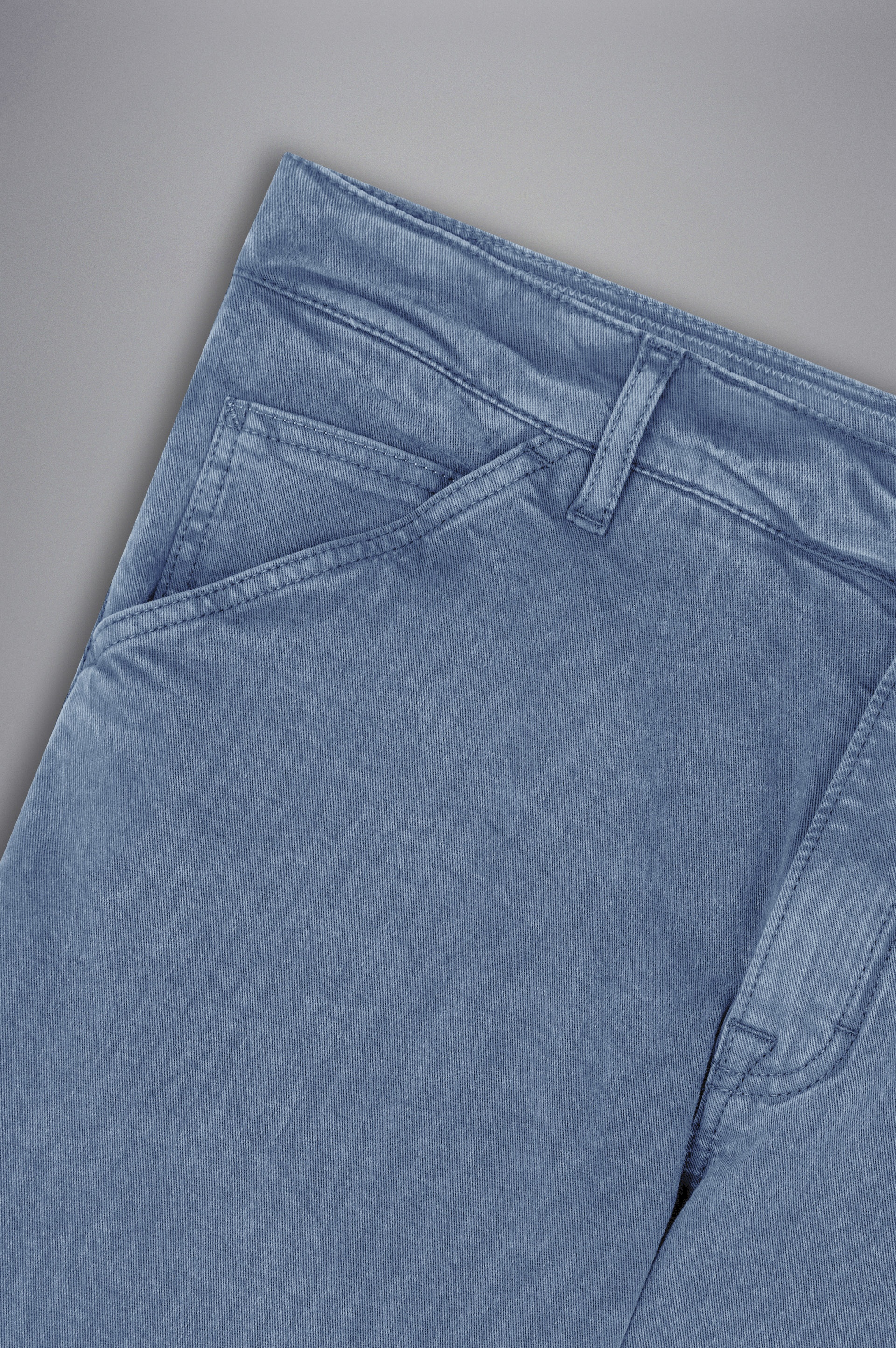 MARBLED DENIM CARPENTER TROUSERS - 5