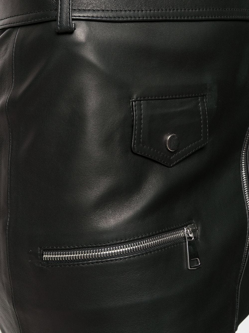 leather mini skirt - 5