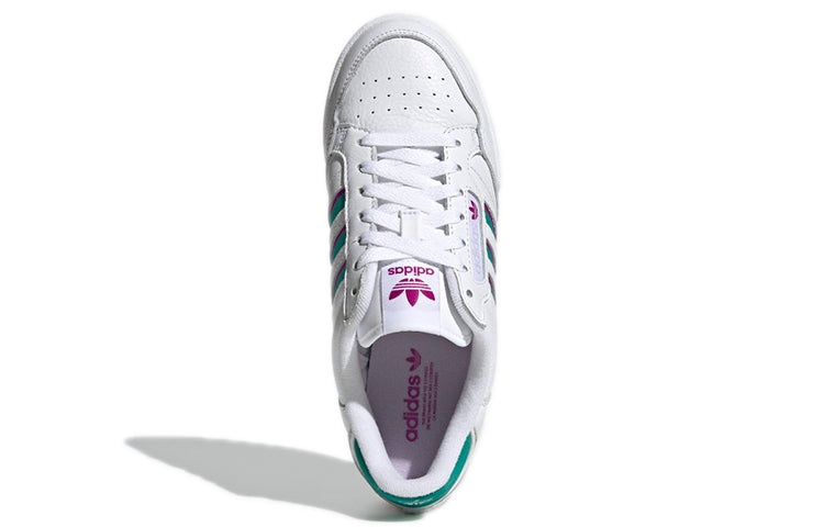 (WMNS) adidas Continental 80 Stripes 'White Glory Green Fuchsia' H04020 - 5