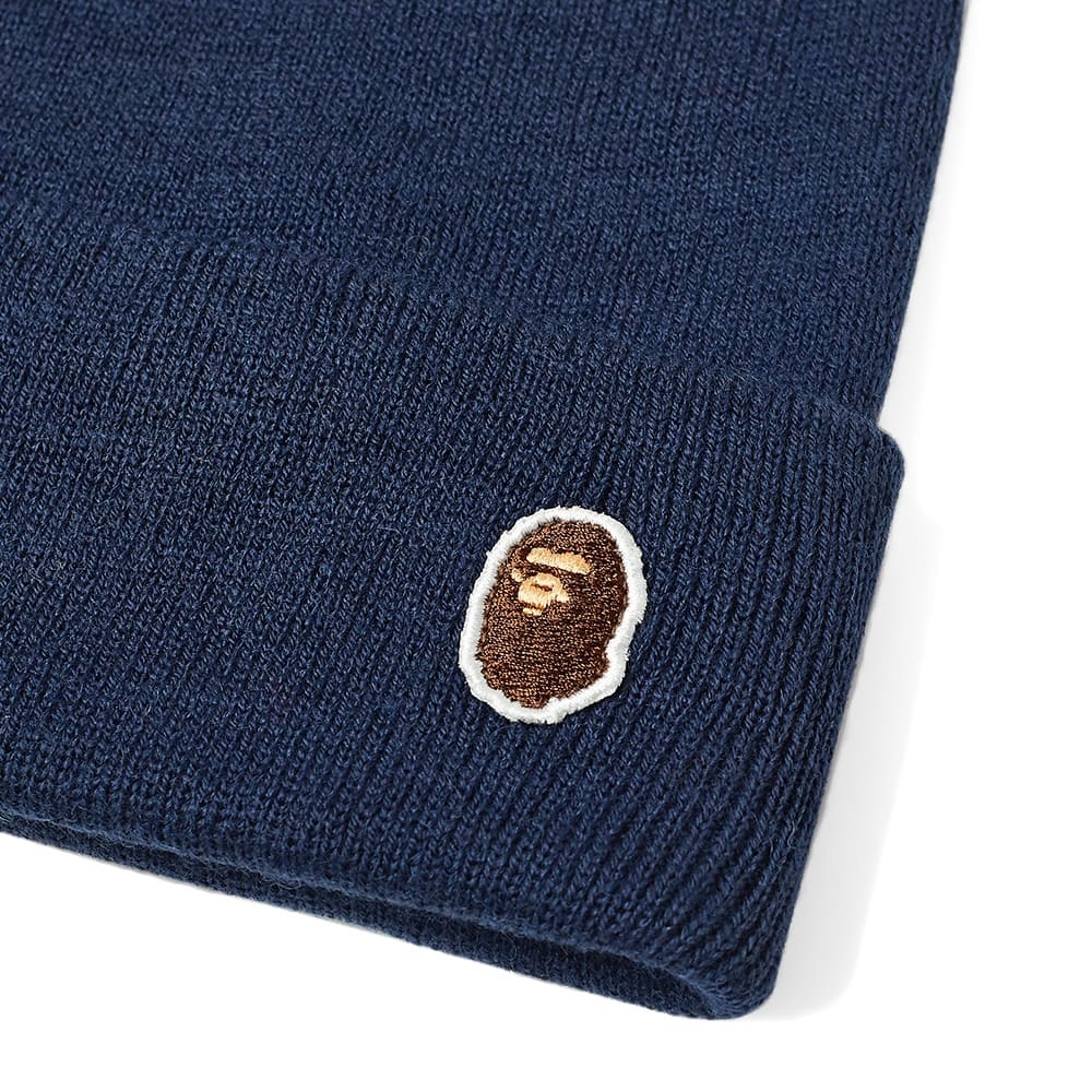 A Bathing Ape Ape Head One Point Knit Cap - 2