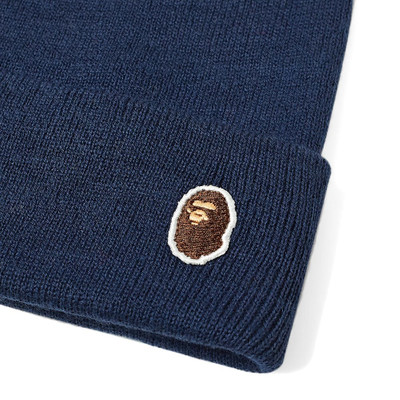 A BATHING APE® A Bathing Ape Ape Head One Point Knit Cap outlook