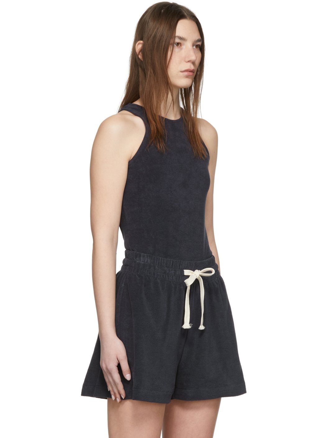 Navy Terry Bodysuit - 2