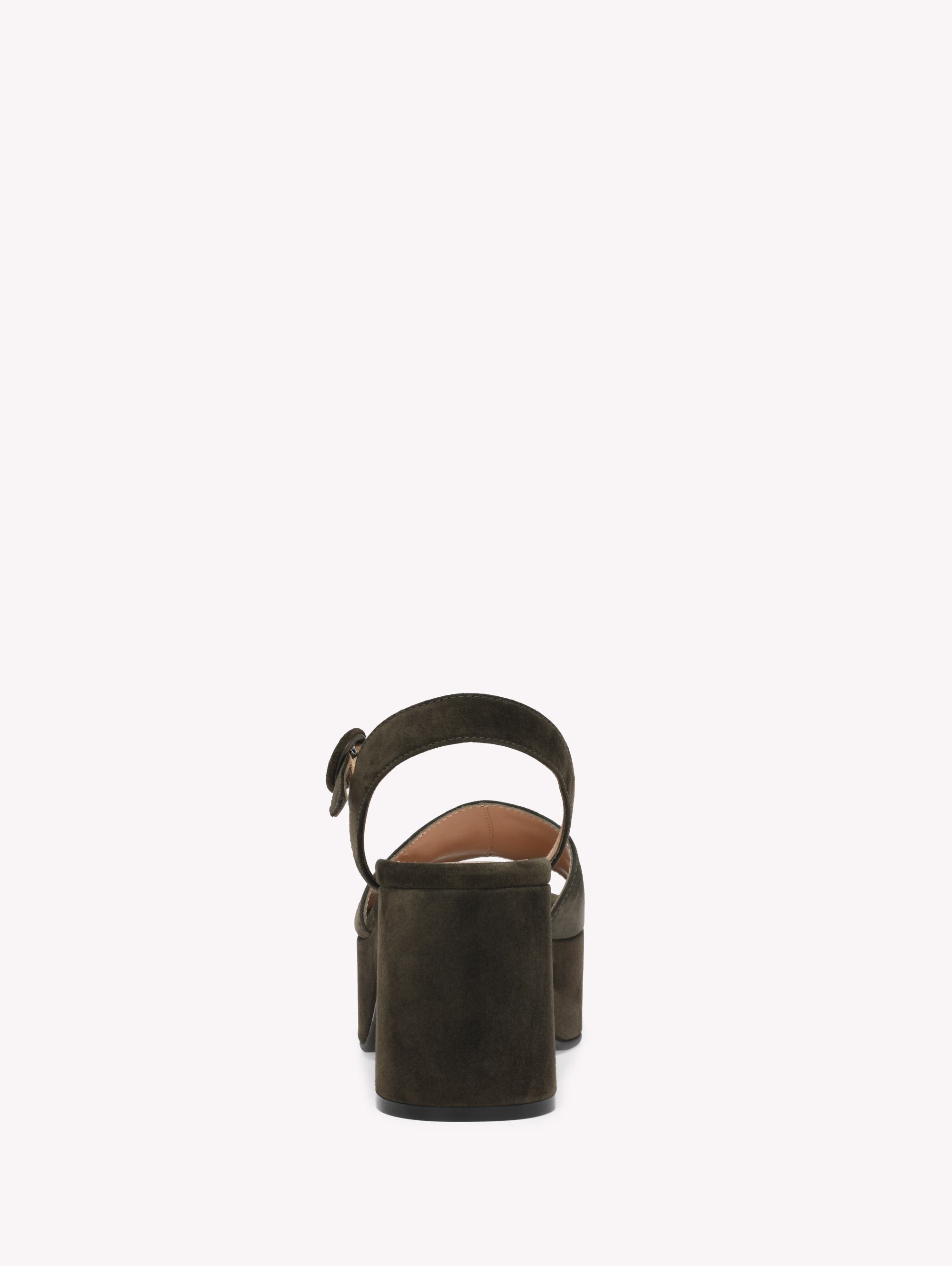 Gianvito Rossi Carol Sandals in Green Suede at Nordstrom - 4