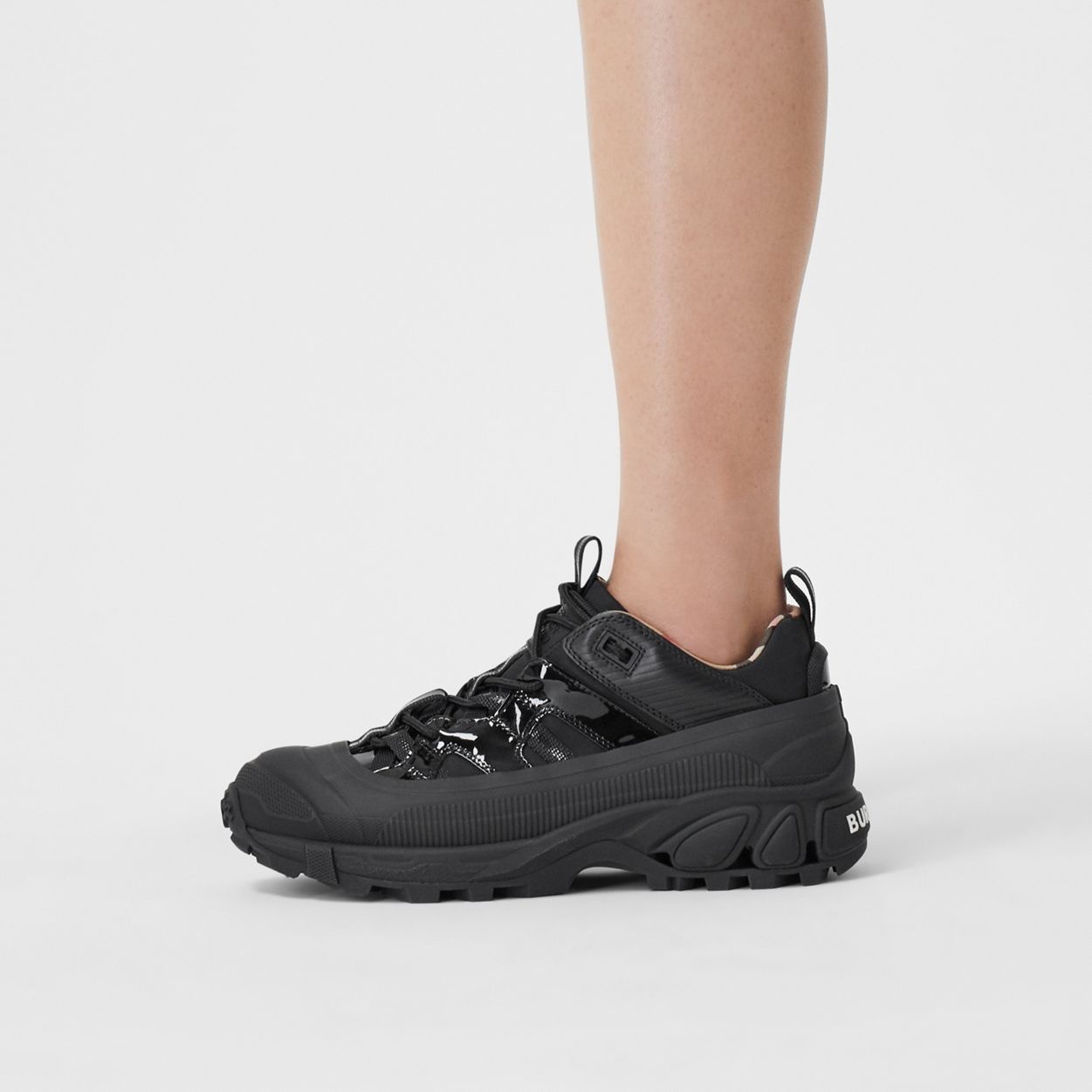 Nylon and Patent Leather Arthur Sneakers - 2