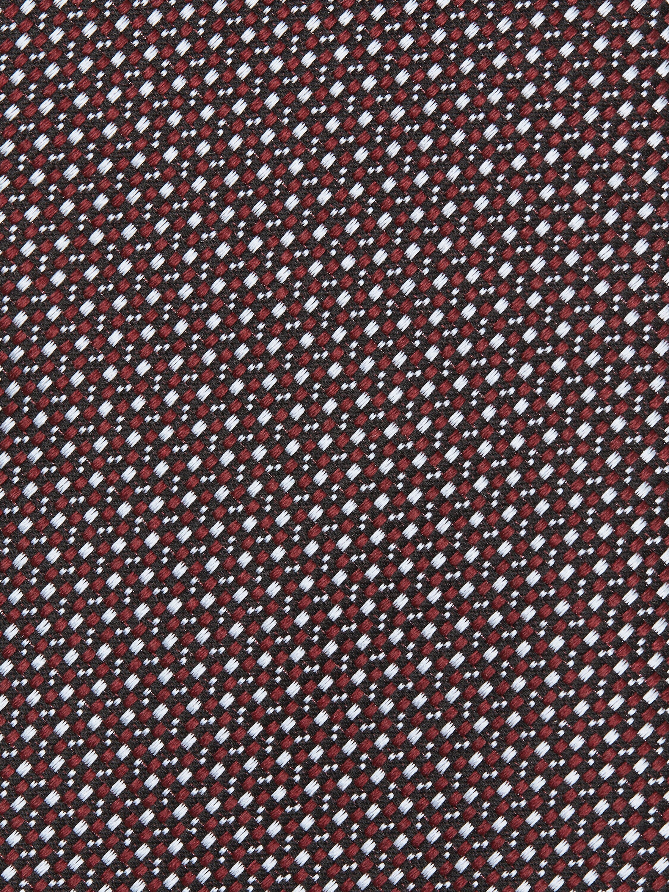 BURGUNDY SILK TIE - 2